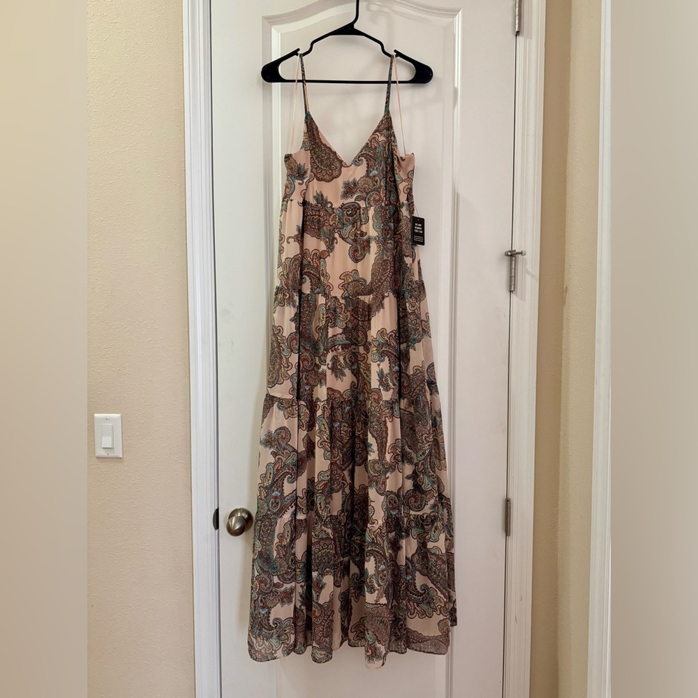 Paisley Print Maxi Dress